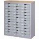 MEUBLE COMPTOIR 3 COLONNES 36 TIROIRS ALUMINIUM CK312B35.35