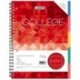 CAHIER SPIRALE   80g PERFOREE A4+ couv.carte rigide   5x5  160 pages
