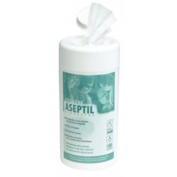 LINGETTES ASEPTIL BTE 100 DESINFECTANT DES MAINS ET DES OBJETS MILIEU MEDICAL