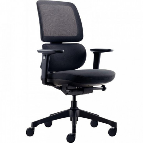 FAUTEUIL ERGO SLAGENORCA NOIR. MÉCANISME SYNCHRONE 4 POSITIONS