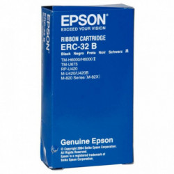 CASSETTE NYLON À LA MARQUE ERC32 EPSON S015371 NOIR