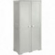 ARMOIRE HAUTE UTILITAIRE 2 TABLETTES + PORTES BALAIS- L79 H164 P43