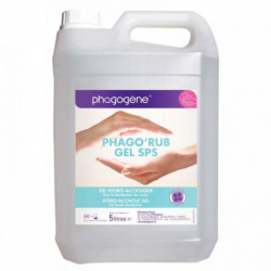 GEL HYDRO ALCOOLIQUE 5L PHAGOGENE EN14476 EN14328 EN1275 EN1650 EN13624