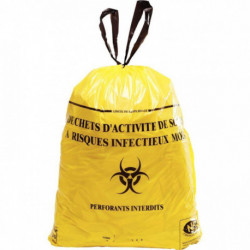 SAC POUBELLE 110 LITRES DASRI JAUNE CARTON DE 200