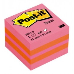 MINI CUBE POSTIT 51x51 MULTICOLOR PLAISIR