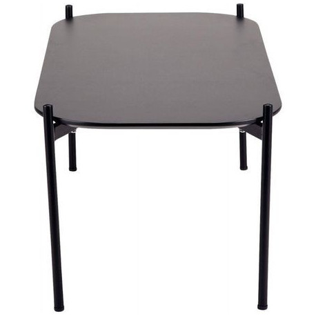 TABLE BASSE MEET 50X75CM PLATEAU NOIR - PIED EPOXY NOIR MAT