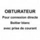OBTURATEUR POUR CONNEXION DIRECTE 1 PC BLANC