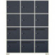 MEUBLE DE RANGEMENT 12 CASES CAMILLE BLANC
