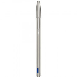 STYLO BILLE BIC CRISTAL RE'NEW + 2 RECHARGES BLEUE