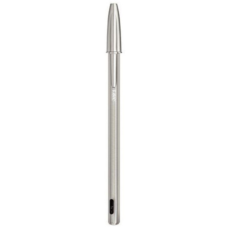 STYLO BILLE BIC CRISTAL RE'NEW + 2 RECHARGES NOIRE