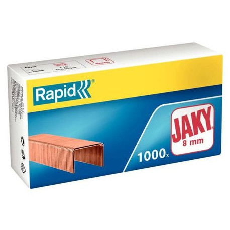 BOÎTE DE 1 000 AGRAFES JAKY 8 CUIVRÉES