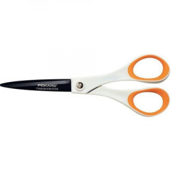 CISEAUX FISKARS TITANIUM AMBIDEXTRES 18CM