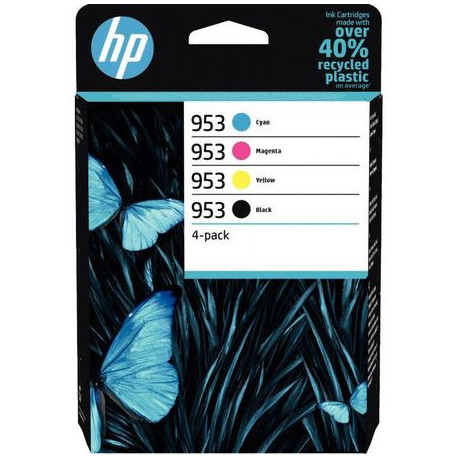 6ZC69AE LOT x4 CARTOUCHES ENCRE HP 6ZC69AE NOIR CYAN MAGENTA JAUNE