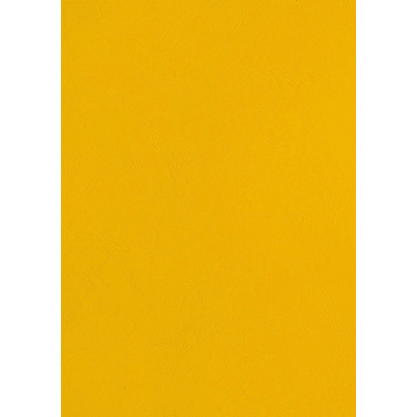 PLAT COUVERTURE GRAIN CUIR A4 JAUNE PQT 100 8011100