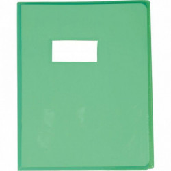 PROTÈGE-CAHIER CRISTAL 17 X 22CM 22/100 VERT