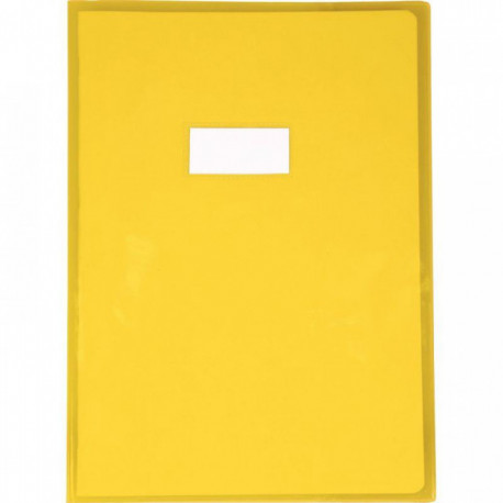 PROTÈGE-CAHIER CRISTAL 21X29,7 CM 22/100 JAUNE