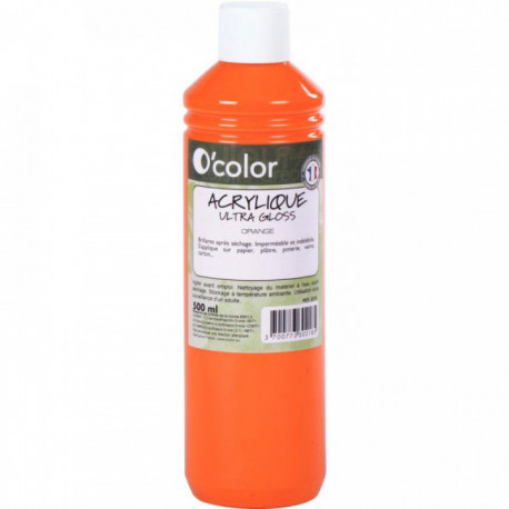 FL 500ML PEINT ACRYLIQ ORANGE