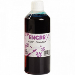 FLACON 500ML D'ENCRE À DESSINER, BLEU