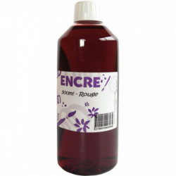 FLACON 500ML D'ENCRE À DESSINER, ROUGE