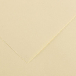 PAQUET DE 10 FEUILLES COLORLINE 50X65 CM 150 G CRÈME