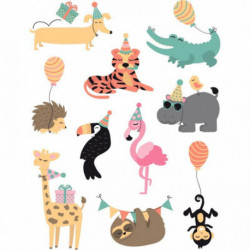 SAC 60GOMMET DECALCO ANIMAUX