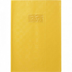 PROTÈGE-CAHIERS *LOT DE 10* AVEC RABATS ÉPAISSEUR 22/100ÈME 21X29,7 CM JAUNE