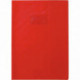 PAQUET DE 10 PROTÈGE-CAHIERS AVEC RABATS ÉPAISSEUR 22/100ÈME 21 X 29,7 CM ROUGE