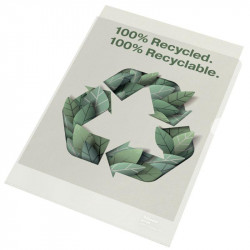 BOITE DE 100 POCHETTES COIN EN POLYPROPYLÈNE 100% RECYCLÉ ET 100% RECYCLABLE