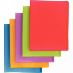 CARTON DE 15 PROTÈGE-DOCUMENTS COLOR FRESH 40 VUES, COLORIS ASSORTIS