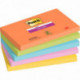 PAQUET DE 5 BLOCS DE 90 FEUILLES SUPER STICKY POST-IT, 76 X 127 MM COLLECTION BOOST