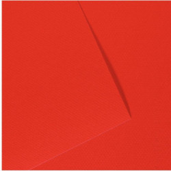 FEUILLES MI-TEINTE FORMAT 50X65 COLORIS ROUGE VIF PAQUET DE 10