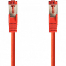 CORDON RJ45 DROIT CATÉGORIE 6 S/FTP 3M ROUGE