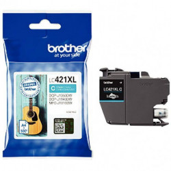 LC421XLC CYAN GUITARE HC BROTHER 5,6ML 500PAGES  CART.J.ENC