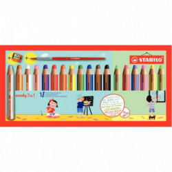 CRAYONS WOODY DONT 6 PASTEL ETUI DE 18