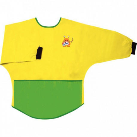 TABLIER ENFANT MODÈLE 2- 3 ANS VERT/ JAUNE