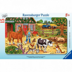 PUZZLE À CADRE 15 PIÈCES, LA VIE À LA FERME