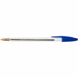 STYLOS BIC CRISTAL BTE DE 50 POINTE MOYENNE BLEU