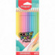 CRAYONS DE COULEUR PASTEL COLOR'PEPS POCHETTE DE 12