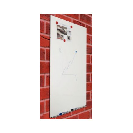 TABLEAU BLANC MAGNÉTIQUE SANS CADRE SKIN 150X100CM