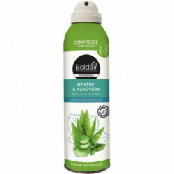 BOMBE DÉSODORISANT D''INTÉRIEUR COMPRESSÉ 250ML MENTHE ET ALOE VERA