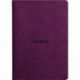 CARNET  A5 LIGNE 64P 90G IVOIRE  COUV SOUPLE VIOLET RHODIARAMA  - PEFC 