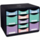MODULE STORE BOX MULTI AQUAREL 11 TIROIRS L35,5 X H 27,1 X P 27 CM ANGE BLEU 100 % RECYCLE 