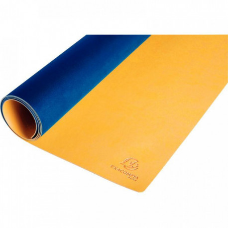 SOUS-MAINS BEEBLUE BI-COLORE JAUNE SAFRAN ET TURQUOISE 80X40CM