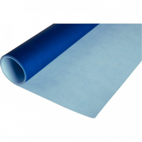 SOUS-MAINS BEEBLUE BI-COLORE BLEU MARINE ET BLEU CLAIR 80X40CM