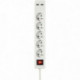 BLOC 5 PRISES + 2 USB 1.50M BLANC