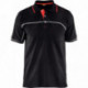 POLO BICOLORE NOIR/ROUGE TAILLE M