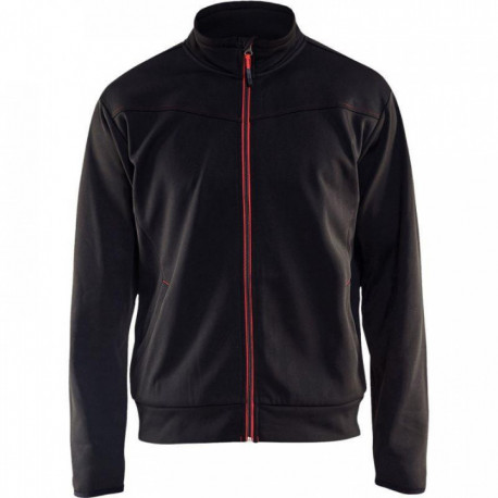 SWEAT À ZIP NOIR TAILLE M