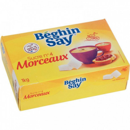 PAQUET DE 1KG DE SUCRE EN MORCEAUX