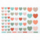 POCHETTE 624 GOMMETTES COEURS COULEUR NORDIQUE