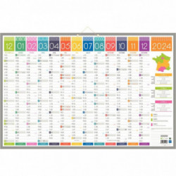 CALENDRIER 13 MOIS TENDANCE MAXI 43X65CM 13 MOIS PAR FACE